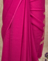 PLAIN CHIFFON SAREE - HAZE PINK
