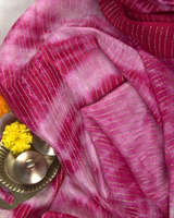 PIN STRIPE TIE DYE CREPE - PINK