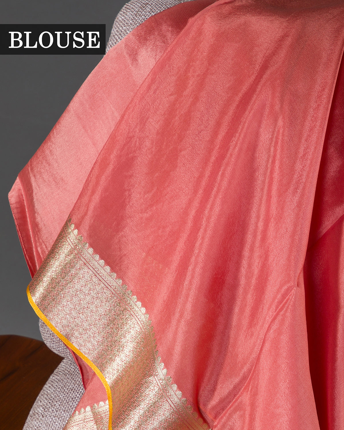 Meenakari Jaal - Peach Mysore Crepe Silk Saree