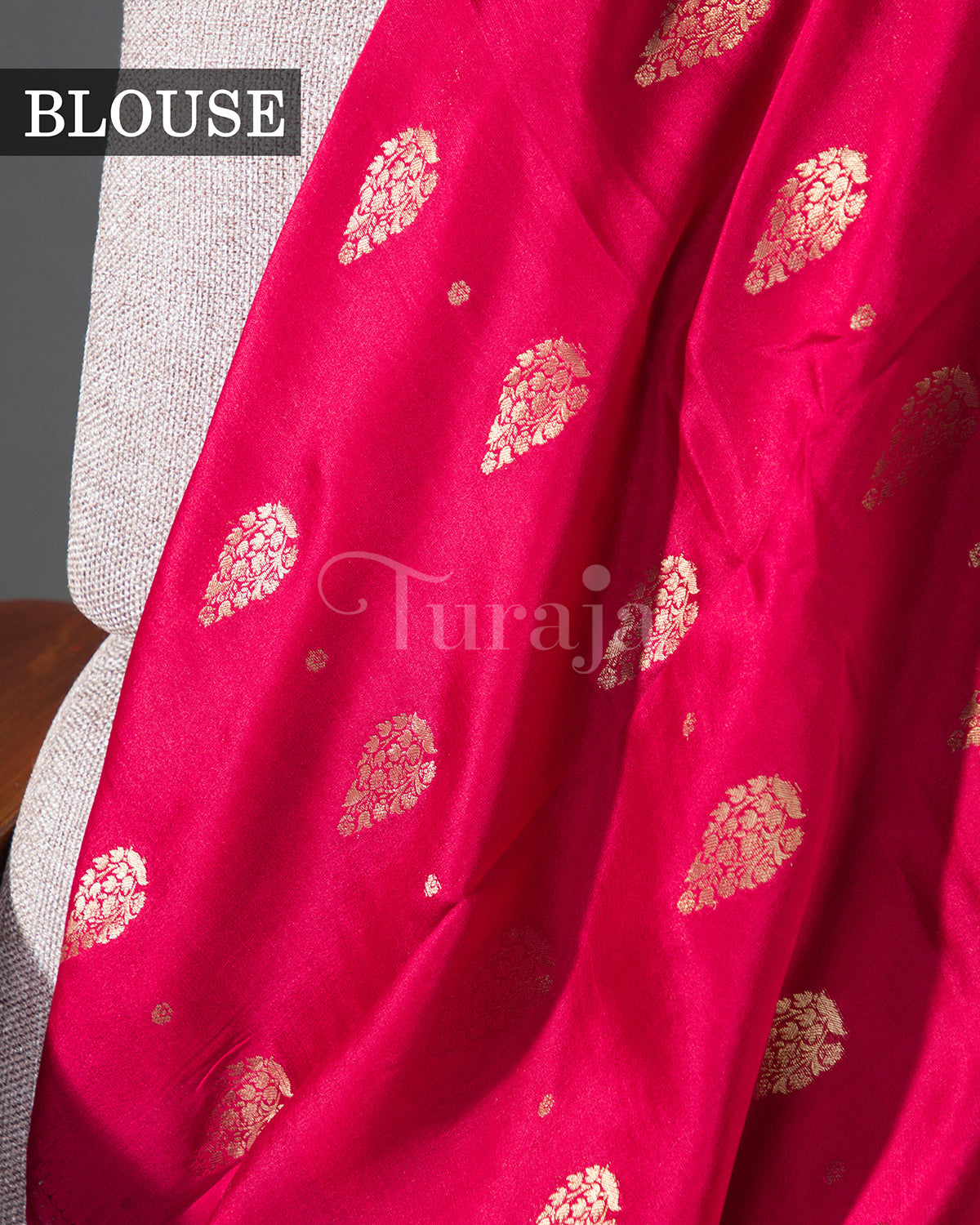 Cherry Blossom: Navy Blue Mysore Crepe Silk Saree