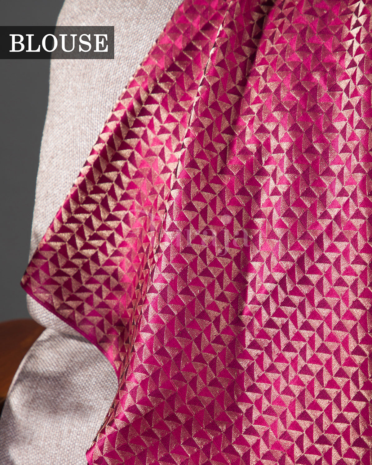 Timeless Stripes: Wine Mysore Crepe Silk Saree