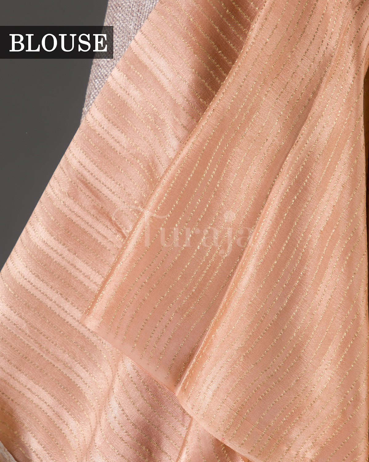Floral Garden: Powder Pink Mysore Crepe Silk Saree