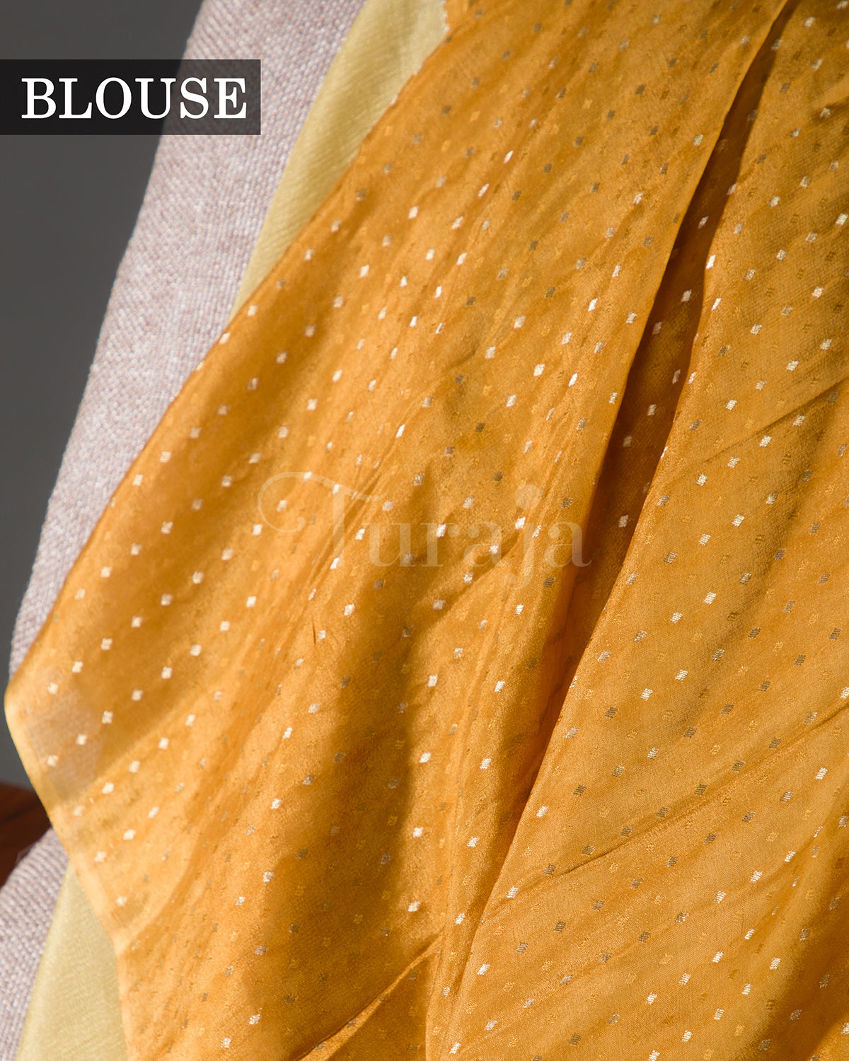 Whispering Bloom: Yellow Mysore Crepe Silk Saree