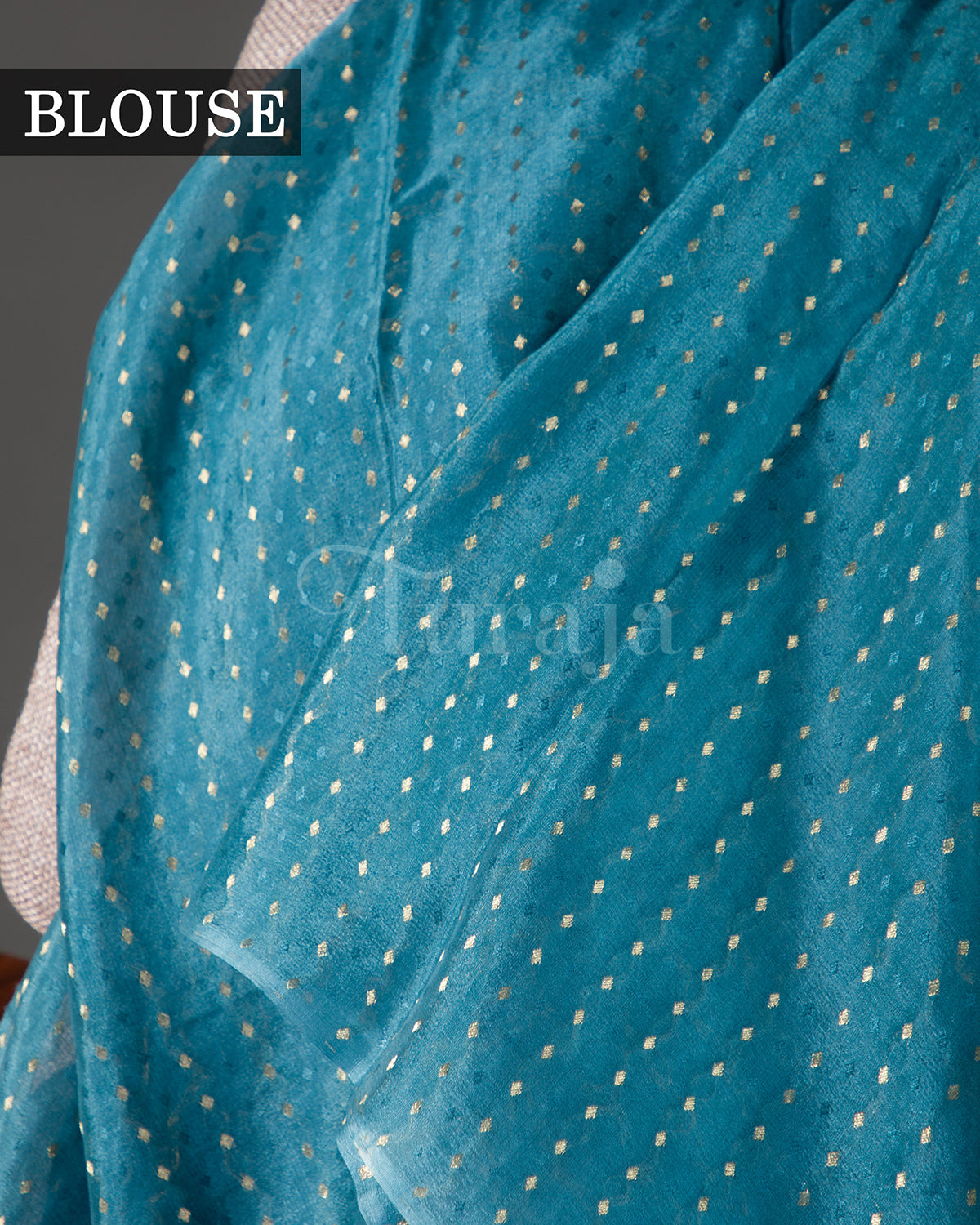 Whispering Bloom: Sky Blue Mysore Crepe Silk Saree