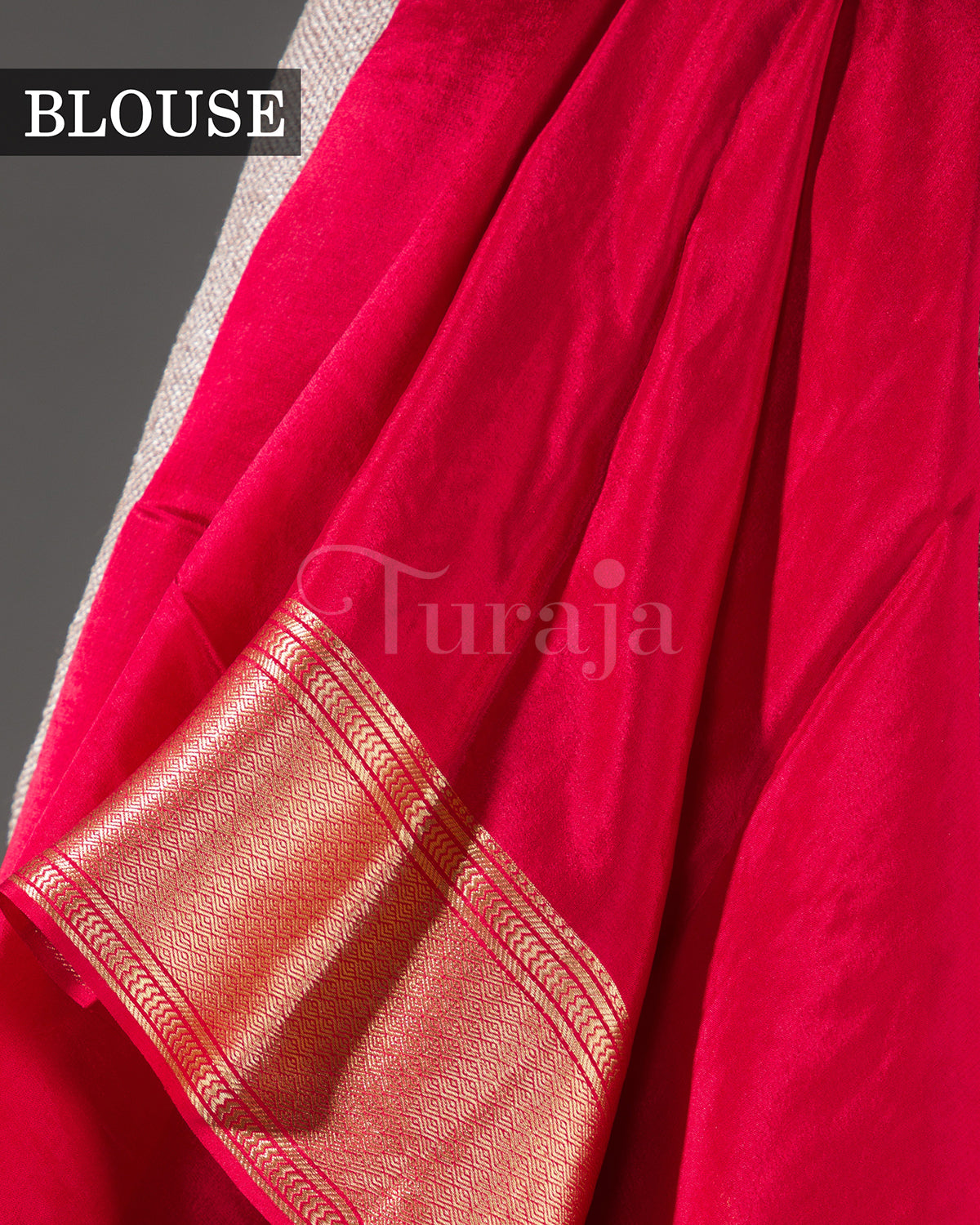 Phoolkari Jaal Brocade: Red Mysore Crepe Silk Saree