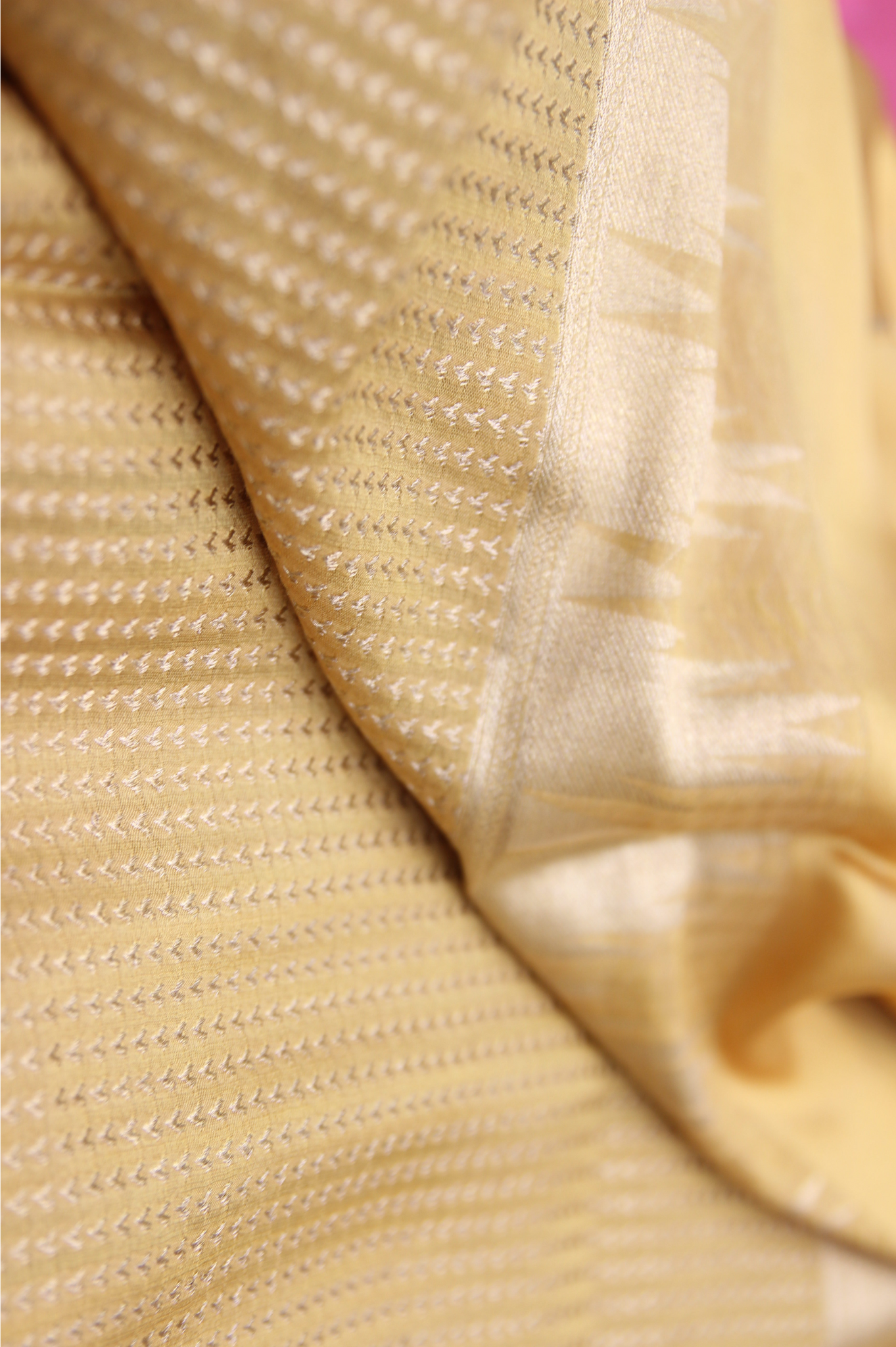 Minimal Muse: Yellow Mysore Crepe Silk Saree