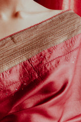 A woman wearing pure tussar saree, latest saree, new saree collection