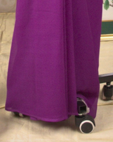 PLAIN CHIFFON SAREE - IRIS PURPLE