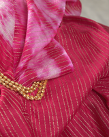 PIN STRIPE TIE DYE CREPE - PINK