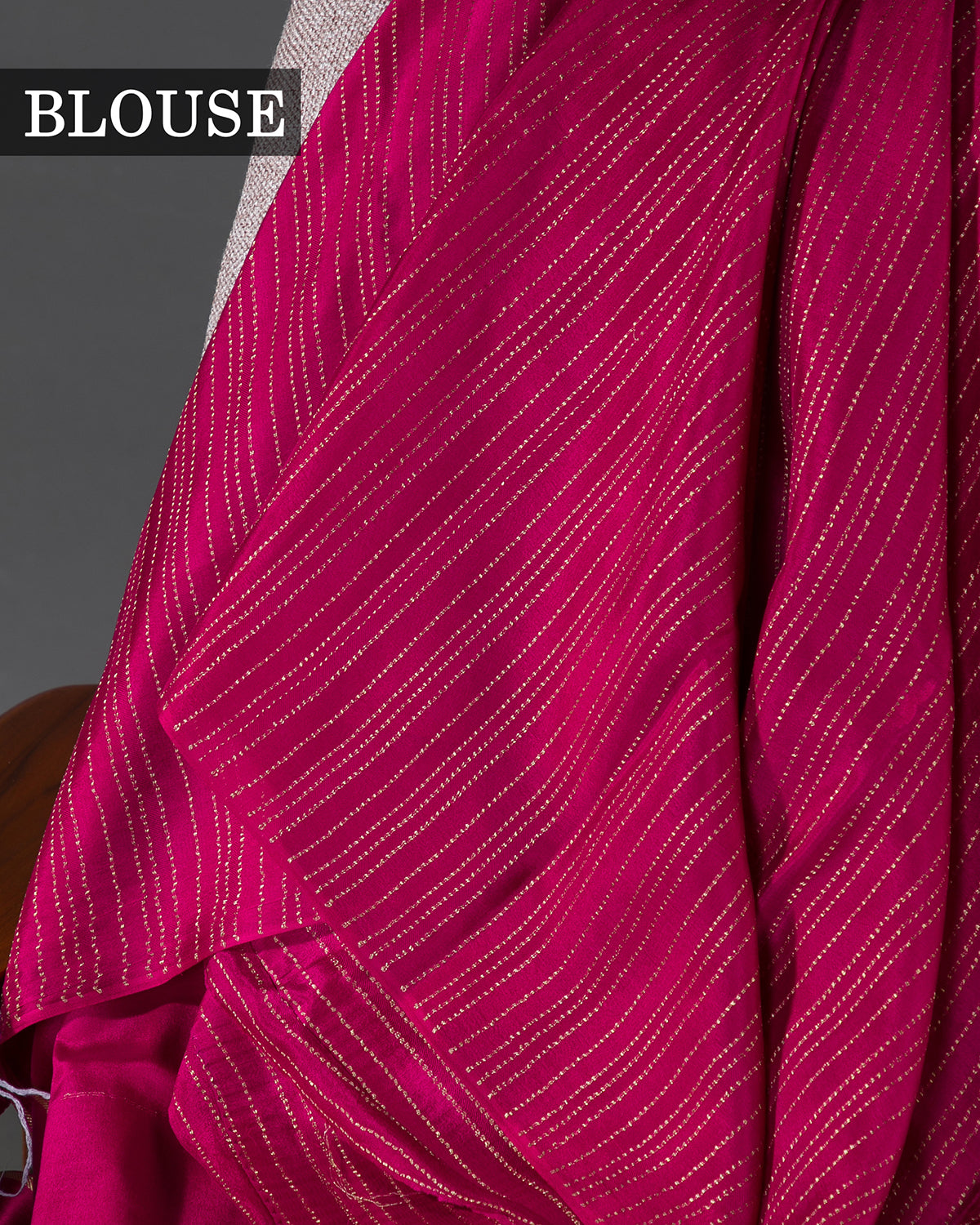 Morbagh - Rani Pink Mysore Crepe Silk Saree