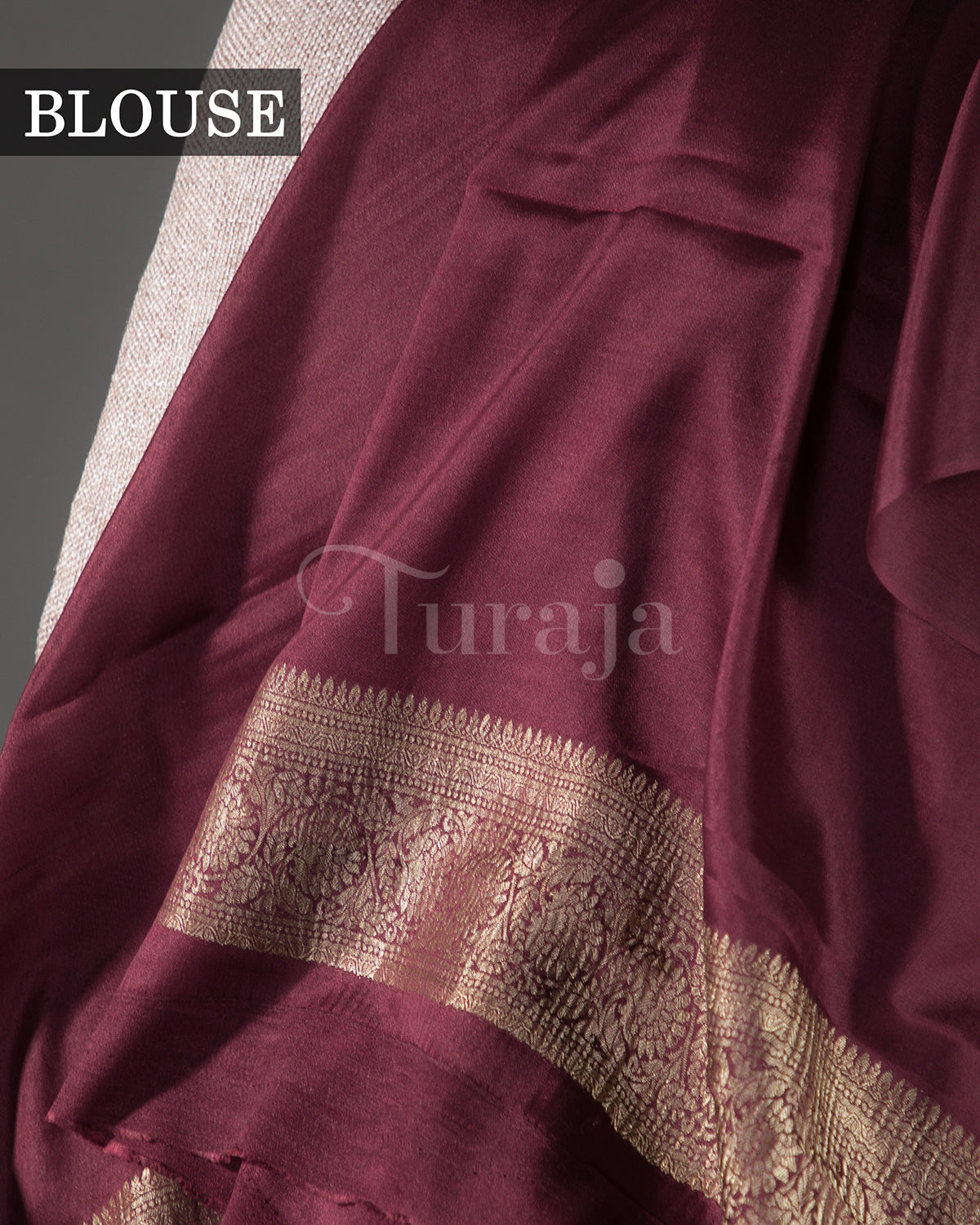 Stripes Saga: Wine Mysore Crepe Silk Saree