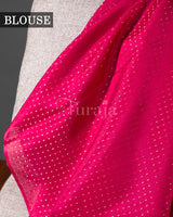 Sunset Weave: Rani Pink Mysore Crepe Silk Saree
