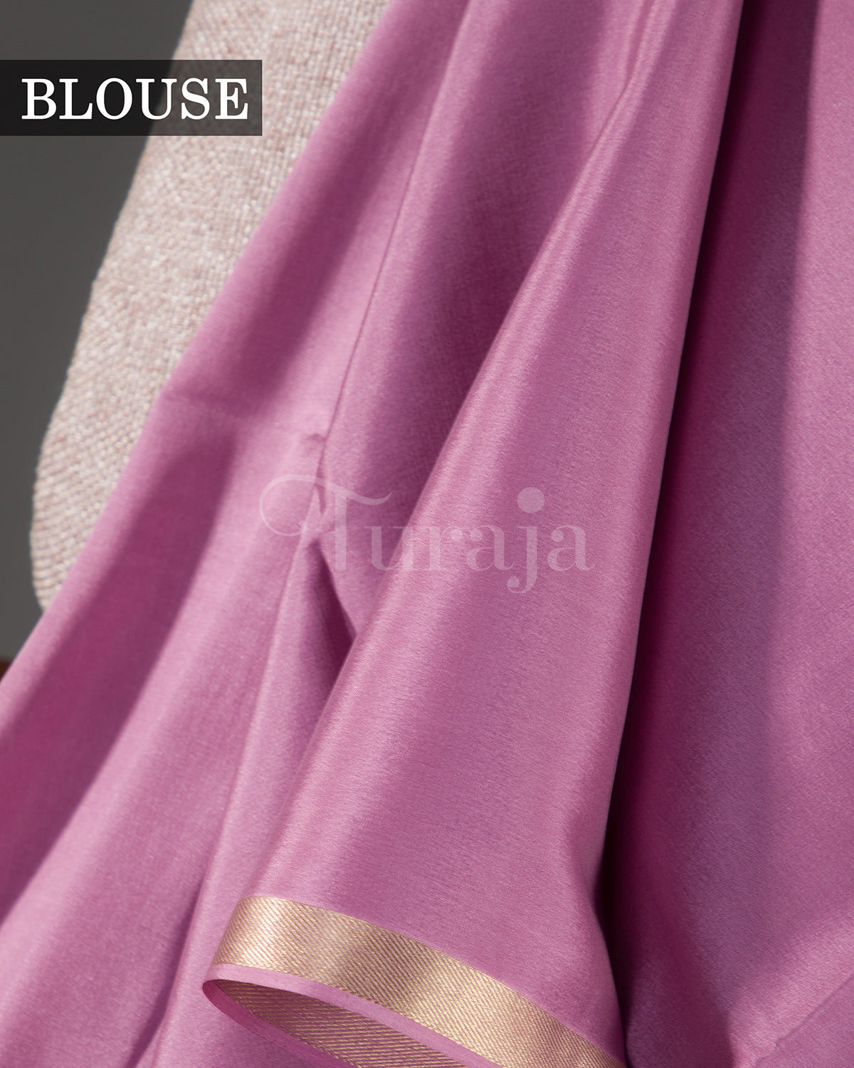 Moonlit: Lavender Mysore Crepe Silk Saree