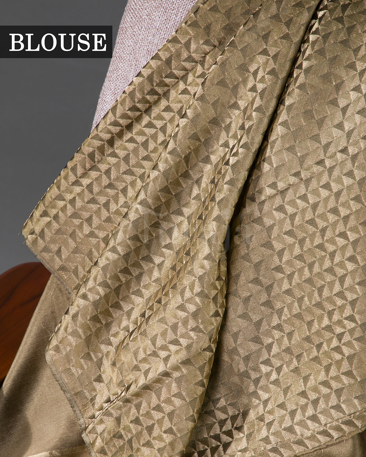 Royal Keri - Beige Mysore Crepe Silk Saree