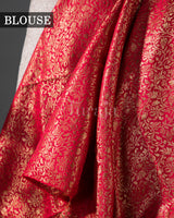 Royal: Red Mysore Crepe Silk Saree