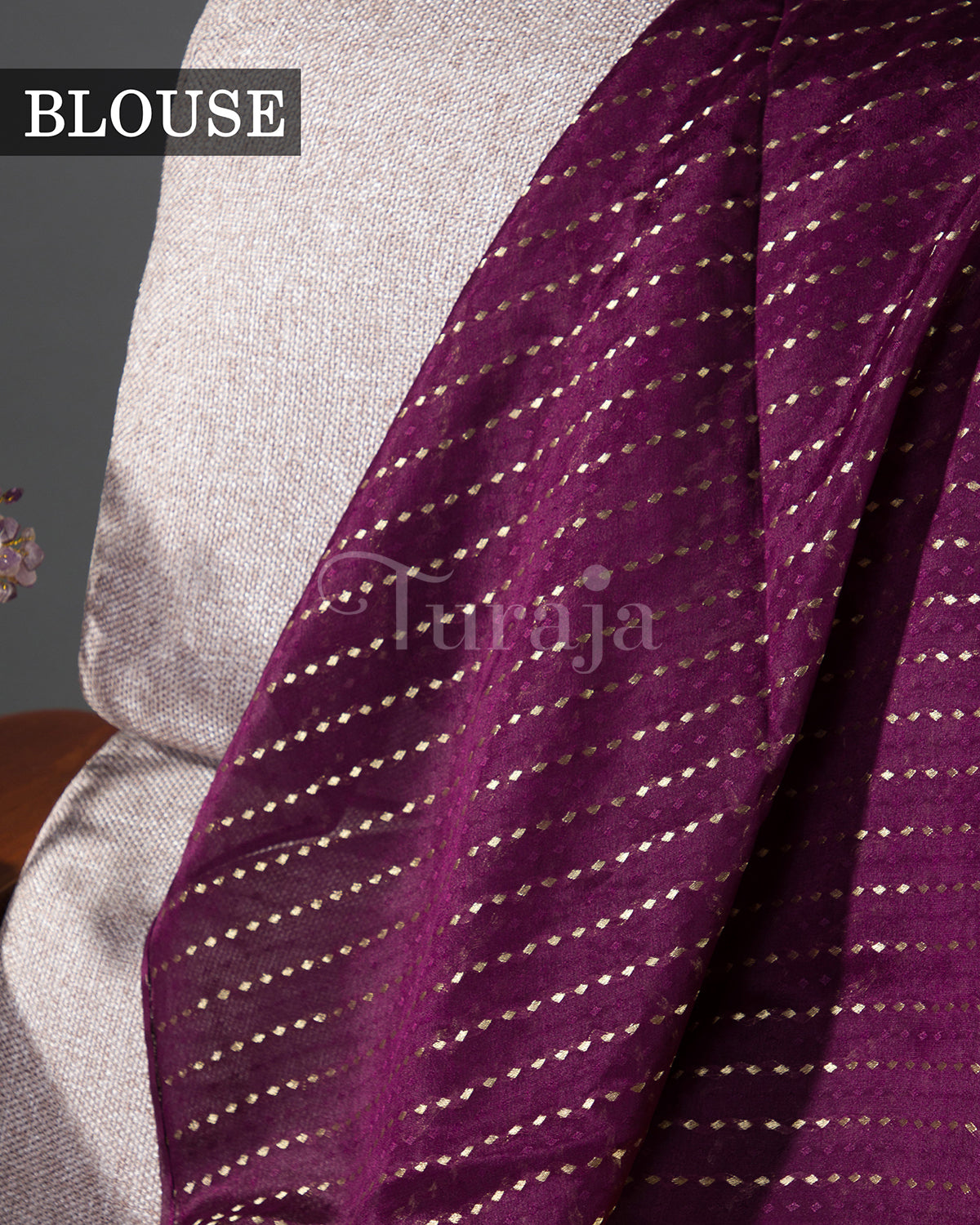 Cherry Blossom: Yellow Mysore Crepe Silk Saree