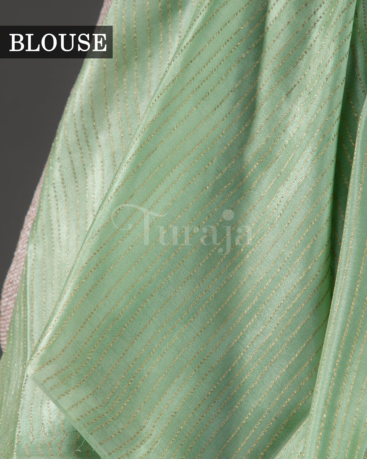 Floral Garden: Lime Green Mysore Crepe Silk Saree