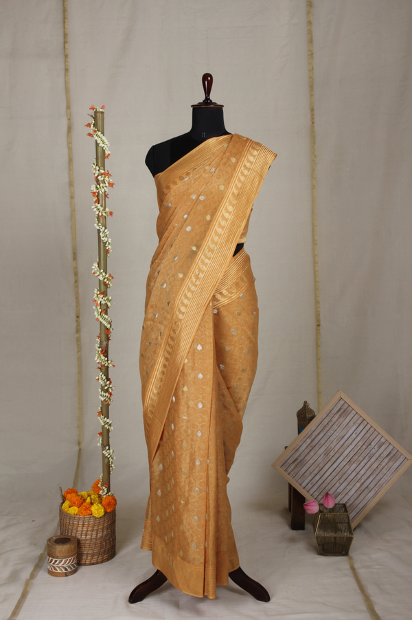 ZARPAAN CREPE - YELLOW