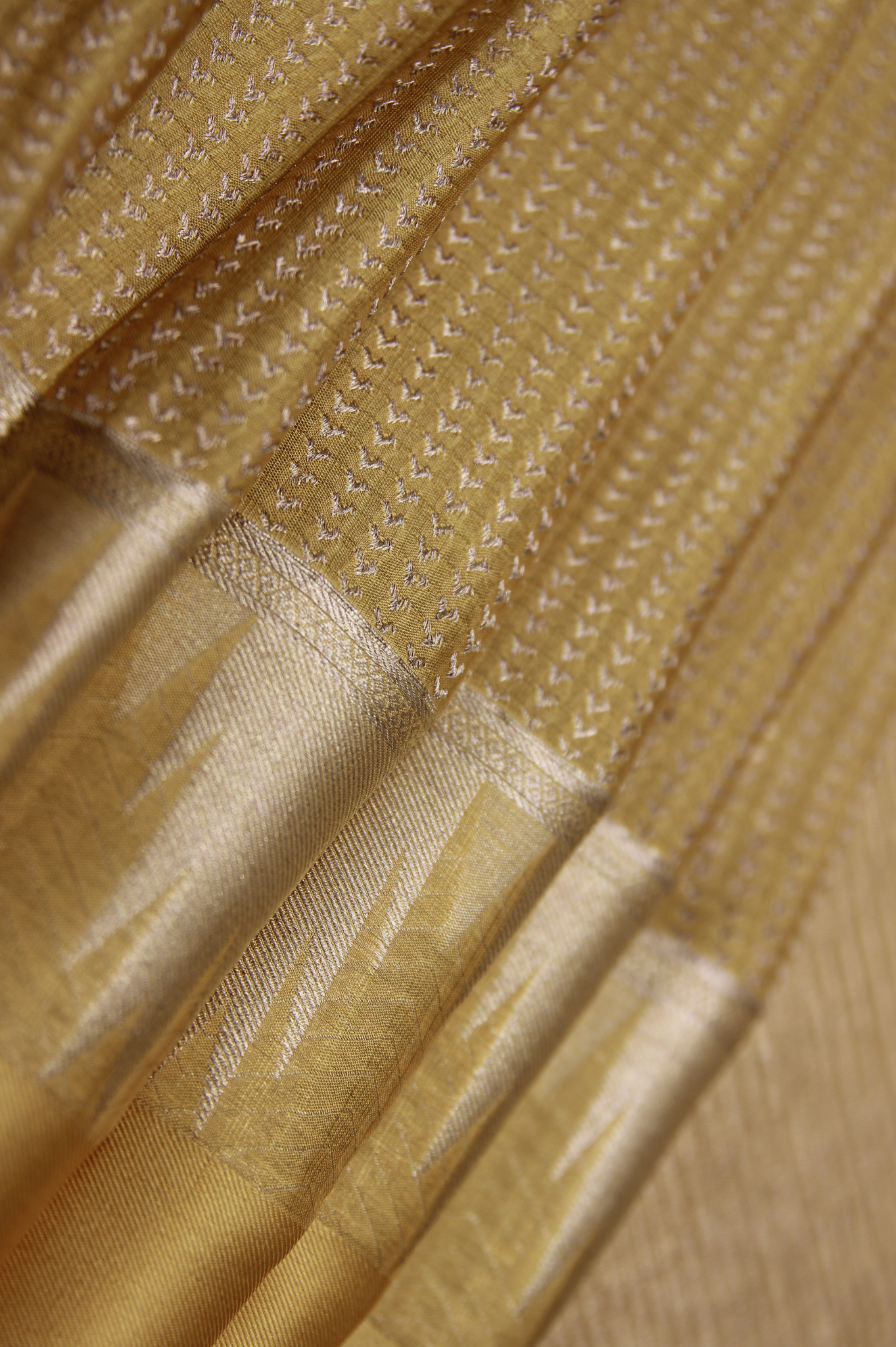 Minimal Muse: Yellow Mysore Crepe Silk Saree