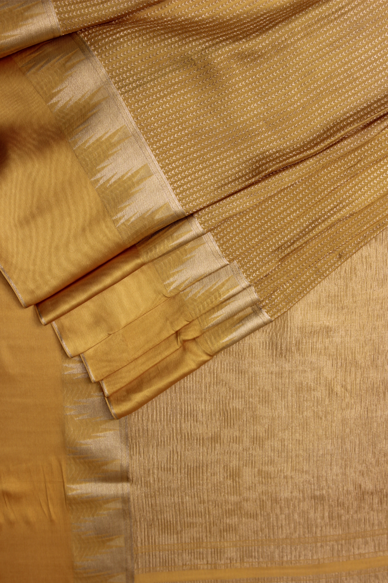 Minimal Muse: Yellow Mysore Crepe Silk Saree