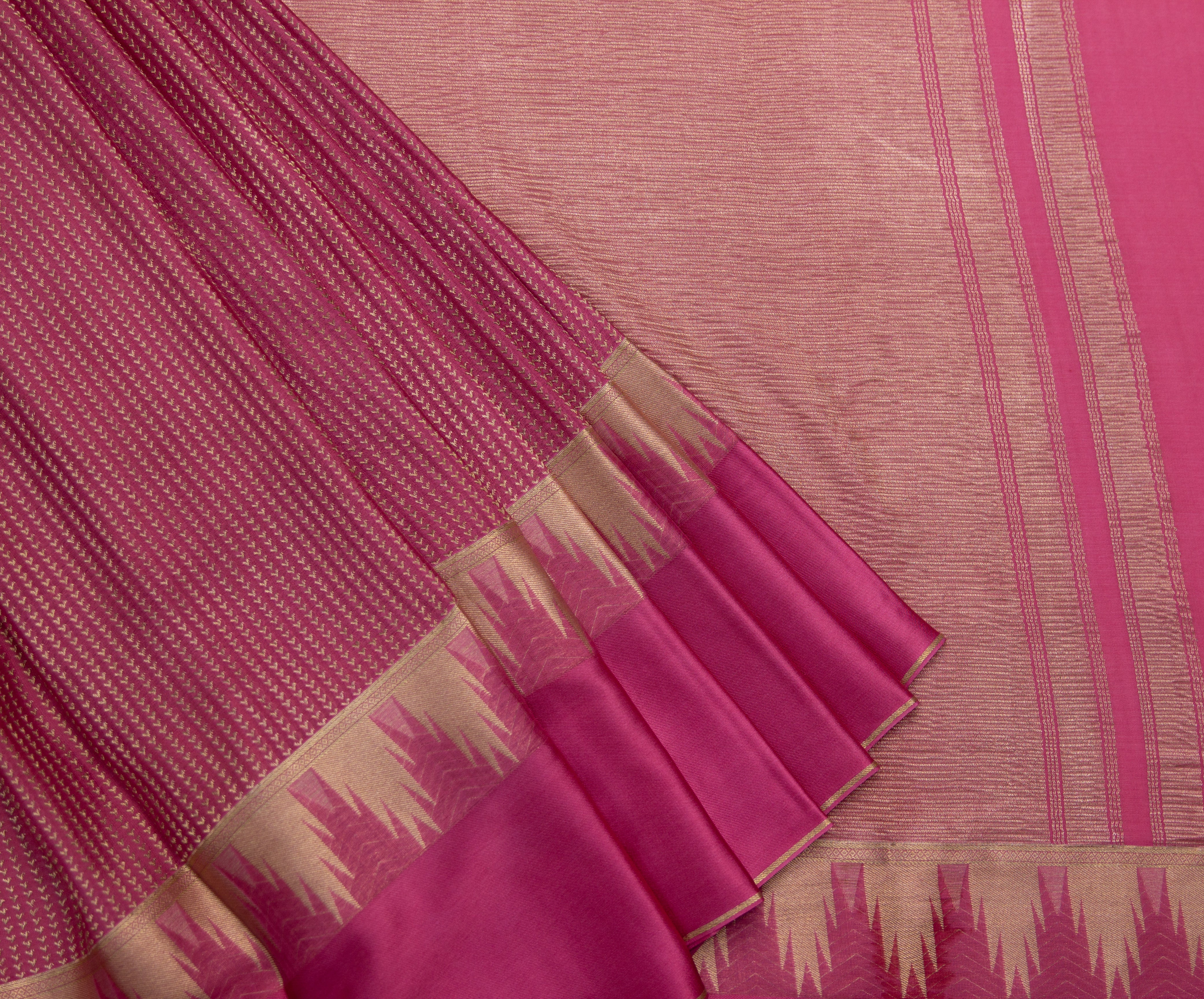 Minimal Muse: Blush Pink Mysore Crepe Silk Saree